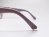 Escales Piu 60C7 Semi Transparent Brown Frame Opacity Lilac Temple Gold Clover Accent Escales Piu 60C7 Yarı Saydam Kahverengi Asetat Çerçeve Altın Yonca Detaylı Lila Saplı Güneş Gözlüğü