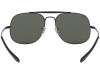 Ray-Ban RB3561 The General Matte Black G-15 Green Lens Ray-Ban RB3561 002 The General Siyah Metal Kare Havacı Gözlüğü
