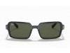 Ray-Ban RB2189 Benji Black G-15 Green Lens Sunglasses Ray-Ban RB2189 901/31 Benji Gümüş Şeritli Siyah Dikdörtgen Gözlük