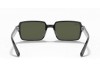 Ray-Ban RB2189 Benji Black G-15 Green Lens Sunglasses Ray-Ban RB2189 901/31 Benji Gümüş Şeritli Siyah Dikdörtgen Gözlük