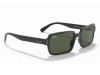 Ray-Ban RB2189 Benji Black G-15 Green Lens Sunglasses Ray-Ban RB2189 901/31 Benji Gümüş Şeritli Siyah Dikdörtgen Gözlük