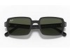 Ray-Ban RB2189 Benji Black G-15 Green Lens Sunglasses Ray-Ban RB2189 901/31 Benji Gümüş Şeritli Siyah Dikdörtgen Gözlük