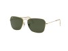Ray-Ban RB3136 Caravan Arista Gold G-15 Green Lens Ray-Ban RB3136 001 Caravan Altın Metal Kare Pilot Gözlük
