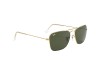 Ray-Ban RB3136 Caravan Arista Gold G-15 Green Lens Ray-Ban RB3136 001 Caravan Altın Metal Kare Pilot Gözlük