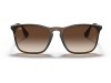 Ray-Ban RB4187 Chris Tortoise Havana Polarized Brown Lens Ray-Ban RB4187 856/13 Chris Gunmetal Saplı Polarize Kahverengi Gözlük