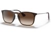Ray-Ban RB4187 Chris Tortoise Havana Polarized Brown Lens Ray-Ban RB4187 856/13 Chris Gunmetal Saplı Polarize Kahverengi Gözlük