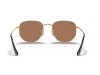 Ray-Ban RB3548N Hexagonal Gold Pink Copper Mirror Flat Lens Sunglasses Ray-Ban RB3548N 001/Z2 Hexagonal Flat Lenses Pembe Aynalı Altın Metal Gözlük