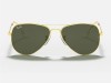 Ray-Ban RB3025 Aviator Large Metal Gold Frame G-15 Green Lens Ray-Ban RB3025 001 Aviator Altın Metal Damla Çerçeve Yeşil Cam Gözlük