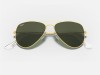 Ray-Ban RB3025 Aviator Large Metal Gold Frame G-15 Green Lens Ray-Ban RB3025 001 Aviator Altın Metal Damla Çerçeve Yeşil Cam Gözlük