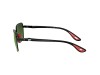 Ray-Ban Scuderia Ferrari RB3743M Black G-15 Green Lens Sunglasses Ray-Ban RB3743M F103/71 Ferrari Logolu Siyah Yarışçı Gözlüğü