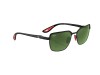 Ray-Ban Scuderia Ferrari RB3743M Black G-15 Green Lens Sunglasses Ray-Ban RB3743M F103/71 Ferrari Logolu Siyah Yarışçı Gözlüğü