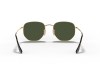 Ray-Ban RB3548 Hexagonal Gold Frame G-15 Green Flat Lens Sunglasses Ray-Ban RB3548 001 Hexagonal Altın Sarısı Metal Altıgen Güneş Gözlüğü