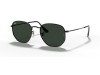 Ray-Ban RB3548 Hexagonal Flat Lenses Black G-15 Green Ray-Ban RB3548 004 Hexagonal Düz Camlı Siyah Metal Gözlük