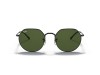 Ray-Ban RB3565 Jack Matte Black G-15 Green Lens Sunglasses Ray-Ban RB3565 002/31 Jack Siyah İnce Metal Geometrik Gözlük