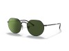Ray-Ban RB3565 Jack Matte Black G-15 Green Lens Sunglasses Ray-Ban RB3565 002/31 Jack Siyah İnce Metal Geometrik Gözlük