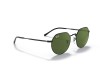 Ray-Ban RB3565 Jack Matte Black G-15 Green Lens Sunglasses Ray-Ban RB3565 002/31 Jack Siyah İnce Metal Geometrik Gözlük