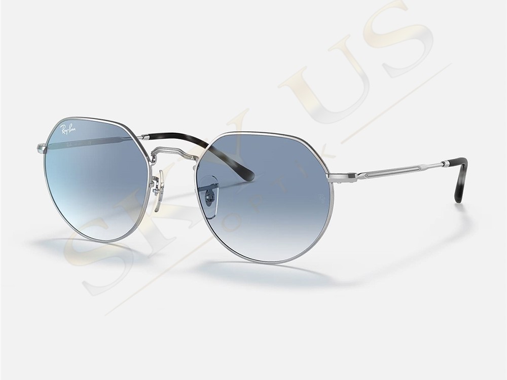 Ray-Ban RB3565 Jack Gümüş Metal Çerçeveli Degrade Gözlük