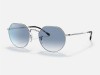 Ray-Ban RB3565 Jack Silver Blue Grey Gradient Lens Ray-Ban RB3565 Jack Gümüş Metal Çerçeveli Degrade Gözlük