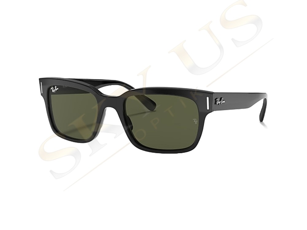 Ray-Ban RB2190 901/31 Jeffrey Dikey Gümüş Perçinli Siyah Kalın Kemik Gözlük