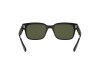 Ray-Ban RB2190 Jeffrey Black G-15 Green Lens Sunglasses Ray-Ban RB2190 901/31 Jeffrey Dikey Gümüş Perçinli Siyah Kalın Kemik Gözlük