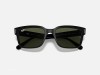 Ray-Ban RB2190 Jeffrey Black G-15 Green Lens Sunglasses Ray-Ban RB2190 901/31 Jeffrey Dikey Gümüş Perçinli Siyah Kalın Kemik Gözlük