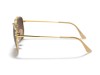 Ray-Ban RB3648M The Marshal II Arista Gold Brown Gradient Lens Ray-Ban RB3648M 9124/43 The Marshal II Altın Çift Köprülü Köşeli Gözlük