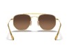 Ray-Ban RB3648M The Marshal II Arista Gold Brown Gradient Lens Ray-Ban RB3648M 9124/43 The Marshal II Altın Çift Köprülü Köşeli Gözlük