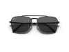 Ray-Ban RB3636 New Caravan Engraved Black Frame Dark Green Lens Sunglasses Ray-Ban RB3636 002/B1 New Caravan İşlemeli Siyah Metal Köprülü Kare Gözlük