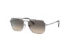 Ray-Ban RB3636 003/3F New Caravan Gümüş Metal İşlemeli Kare Havacı Gözlüğü