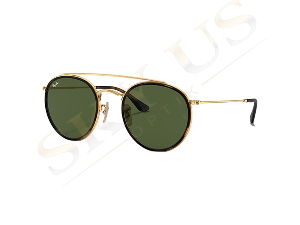 Ray-Ban RB3647N 001 Round Double Bridge Havana Halkalı Çift Köprülü Gözlük