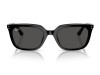 Ray-Ban RB4439D Shiny Black Acetate Frame Dark Grey Lens Sunglasses Ray-Ban RB4439D 901/87 Siyah Asetat Köşeli Unisex Güneş Gözlüğü