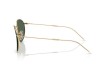 Ray-Ban RB 0103S Arista Gold G-15 Green Reverse Lens Ray-Ban RB 0103S 001/VR Arista Altın Metal Round Reverse XL Gözlük