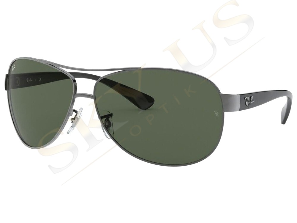 Ray-Ban RB3386 004/71 Kavisli Siyah Saplı Spor Pilot Gözlük