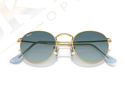 RAY‑BAN RB 3447 001/3M Round Metal Güneş Gözlüğü