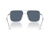 Ray-Ban RB3758 Ari Bio-Based Silver Blue Polarized Lens Ray-Ban RB3758 003/2V Ari Gümüş Metal Köşeli Polarize Gözlük