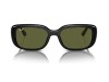 Ray-Ban RB4421D Bio-Based Black G-15 Green Lens Sunglasses Ray-Ban RB4421D 6677/71 Kalın Siyah Kemik Dikdörtgen Gözlük