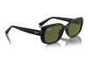 Ray-Ban RB4421D Bio-Based Black G-15 Green Lens Sunglasses Ray-Ban RB4421D 6677/71 Kalın Siyah Kemik Dikdörtgen Gözlük