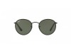 Ray-Ban RB3475Q Round Craft Black Leather/Fabric Wrapped Green Lens Sunglasses Ray-Ban RB3475Q 9040 Round Craft Siyah Dokulu Kaplama Metal Yuvarlak Gözlük