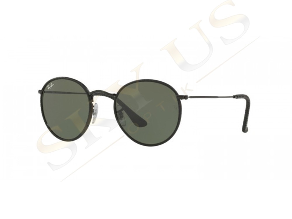 Ray-Ban RB3475Q 9040 Round Craft Siyah Dokulu Kaplama Metal Yuvarlak Gözlük