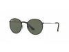 Ray-Ban RB3475Q Round Craft Black Leather/Fabric Wrapped Green Lens Sunglasses Ray-Ban RB3475Q 9040 Round Craft Siyah Dokulu Kaplama Metal Yuvarlak Gözlük