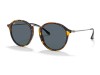 Ray-Ban RB2447 1158 Round Fleck Havana Siyah Asetat Yuvarlak Güneş Gözlüğü