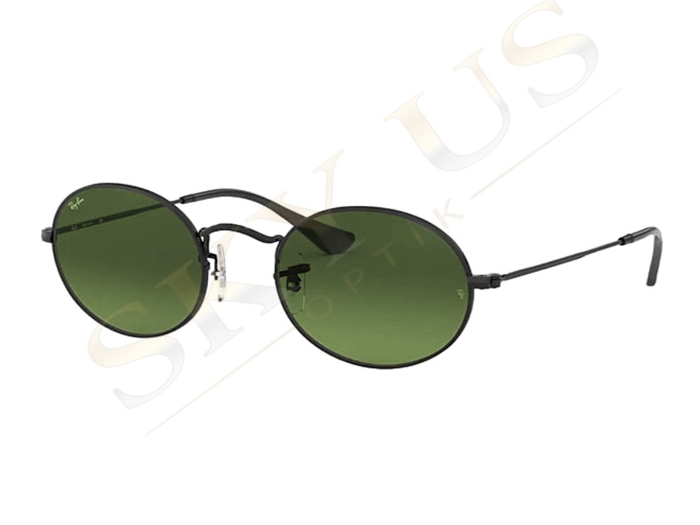 Ray-Ban RB3547N 002 Oval Flat Lenses Siyah Metal Gözlük