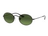 Ray-Ban RB3547N Oval Metal Black G-15 Green Flat Lens Ray-Ban RB3547N 002 Oval Flat Lenses Siyah Metal Gözlük