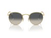 Ray-Ban RB3447 Round Metal Gold Frame Blue Gradient Lens Sunglasses Ray-Ban RB3447 001/3F Round Metal Altın Sarısı Çerçeve Mavi Degrade Güneş Gözlüğü