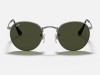 Ray-Ban RB3447 Round Metal Matte Gunmetal Frame G-15 Green Lens Ray-Ban RB3447 029 Round Metal Açık Mat Gunmetal Yuvarlak Güneş Gözlüğü