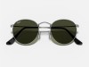 Ray-Ban RB3447 Round Metal Matte Gunmetal Frame G-15 Green Lens Ray-Ban RB3447 029 Round Metal Açık Mat Gunmetal Yuvarlak Güneş Gözlüğü