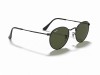 Ray-Ban RB3447 Round Metal Gunmetal Matte Grey G-15 Green Lens Ray-Ban RB3447 029 Round Metal Mat Füme Yuvarlak Gözlük