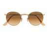 Ray-Ban RB3447 Round Metal Matte Gold Brown Gradient Lens Ray-Ban RB3447 112/51 Round Metal Kahverengi Degrade Yuvarlak Gözlük