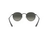 Ray-Ban RB3547N Oval Metal Black Grey Gradient Flat Lens Ray-Ban RB3547N 002/71 Oval Flat Lenses Siyah Metal Gri Degrade Gözlük