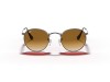 Ray-Ban RB3547N Oval Metal Gunmetal Brown Gradient Flat Lens Ray-Ban RB3547N 004/51 Oval Flat Lenses Mat Füme Kahverengi Degrade Gözlük